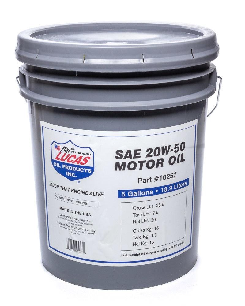 SAE 20W-50 Plus Motor Oi l/1x1/5 Gallon Pail - Burlile Performance Products