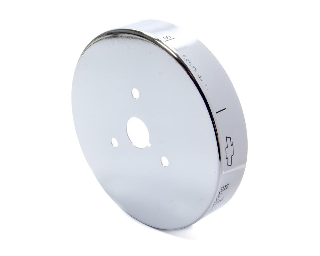 SBC 8in Balancer Cover Chrome - Burlile Performance Products
