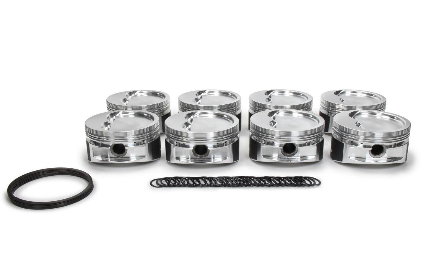 SBC Dished Piston Set 4.165 Bore -26.8ccc - Burlile Performance Products