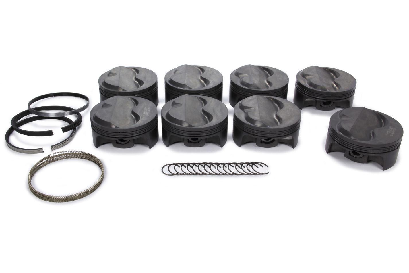 SBC Dome PowerPak Piston Set 4.155 Bore - Burlile Performance Products