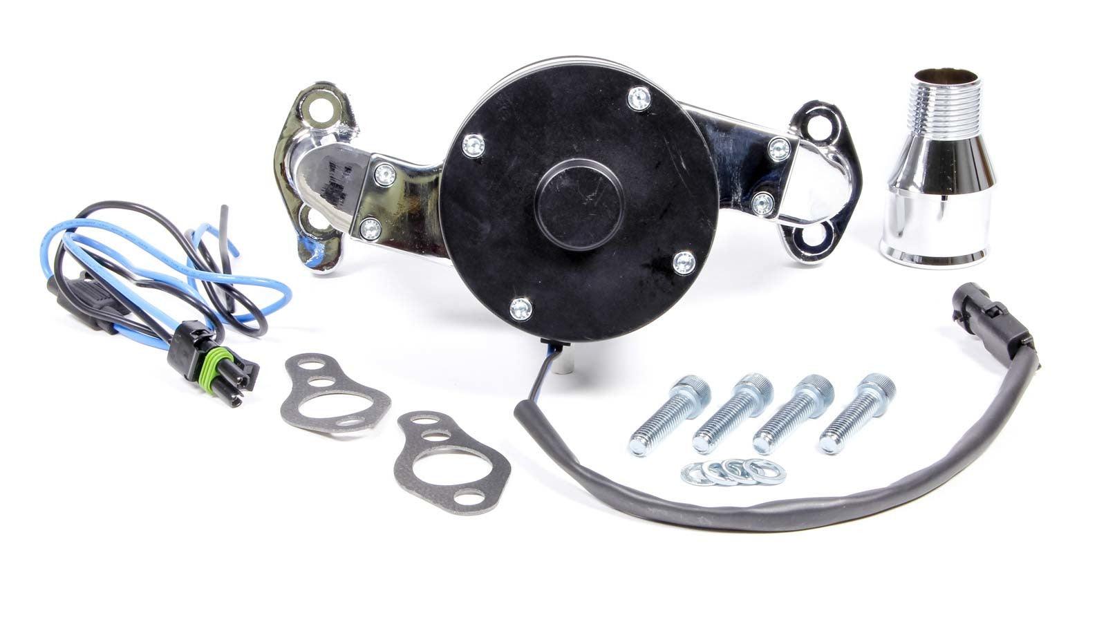 SBC Electric Water Pump - Chrome - Burlile Performance Products