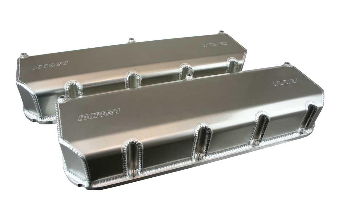 SBC Fab Alm Valve Cover Set - CFE 4.400 Bore - Burlile Performance Products
