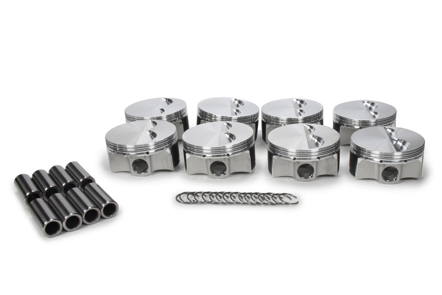 SBC Flat Top Piston Set 4.030 Bore -5cc - Burlile Performance Products