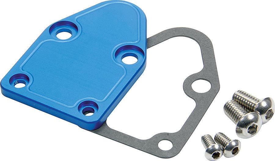 SBC F/P Block Off Plate Blue - Burlile Performance Products