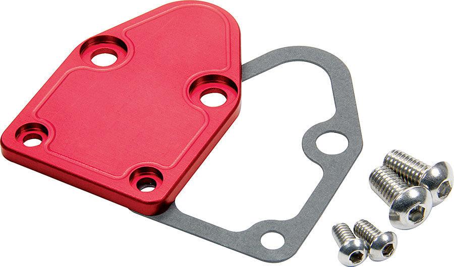 SBC F/P Block Off Plate Red - Burlile Performance Products
