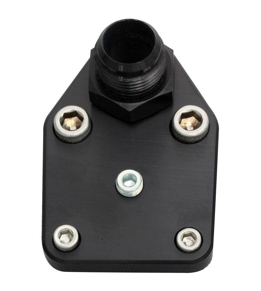 SBC F/P Block-Off Plate w/Fitting - Burlile Performance Products