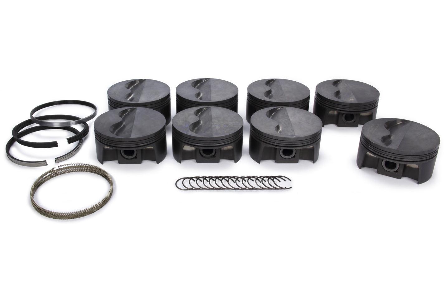 SBC FT Piston & Ring Set 4.030 Bore -9.0cc - Burlile Performance Products