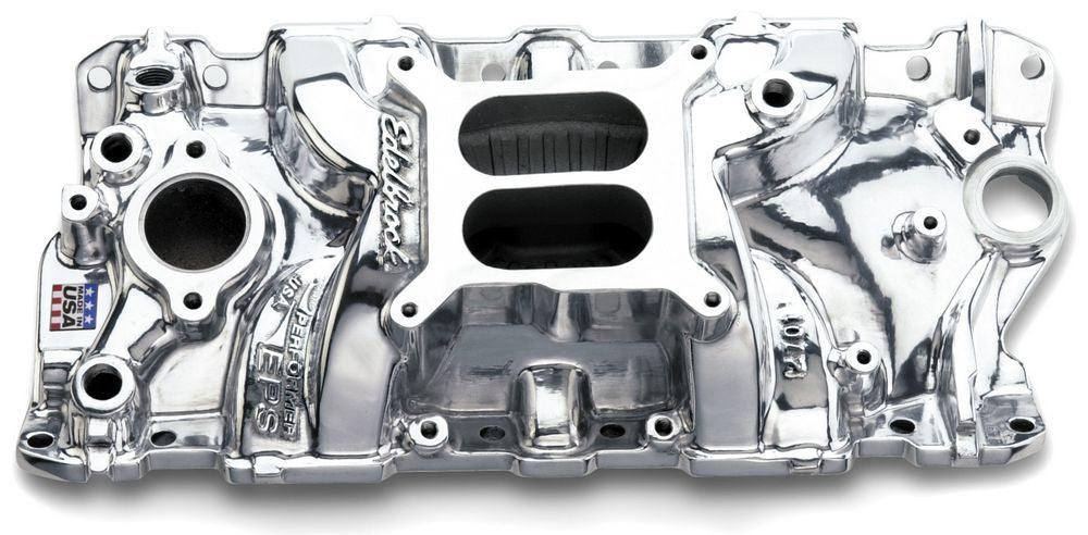 SBC Performer EPS Manifold - Polished - Burlile Performance Products