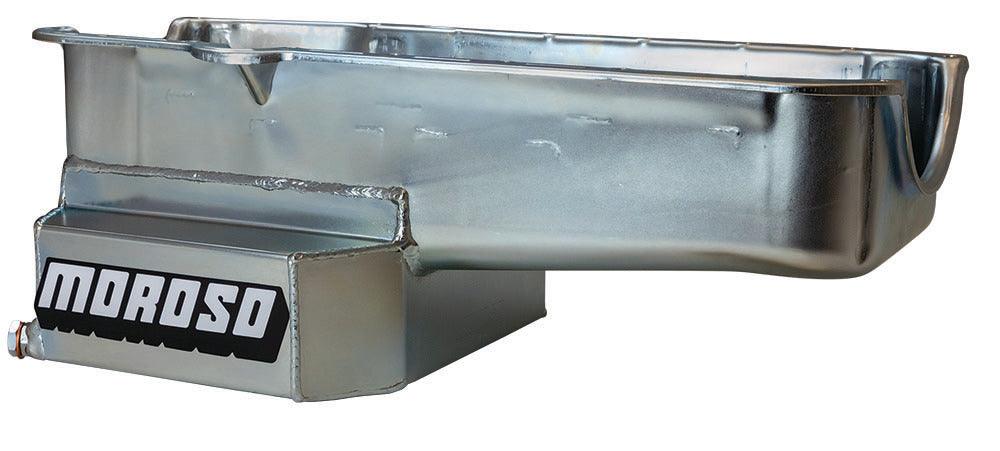 SBC RR 7qt Oil Pan w/RH Dipstick 80-85 - Burlile Performance Products
