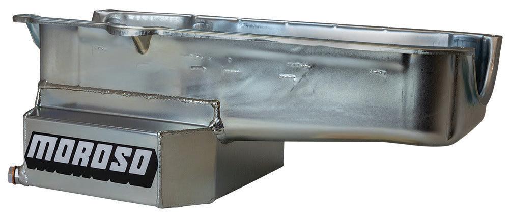 SBC RR 7qt Oil Pan w/RH Dipstick 86-Up - Burlile Performance Products
