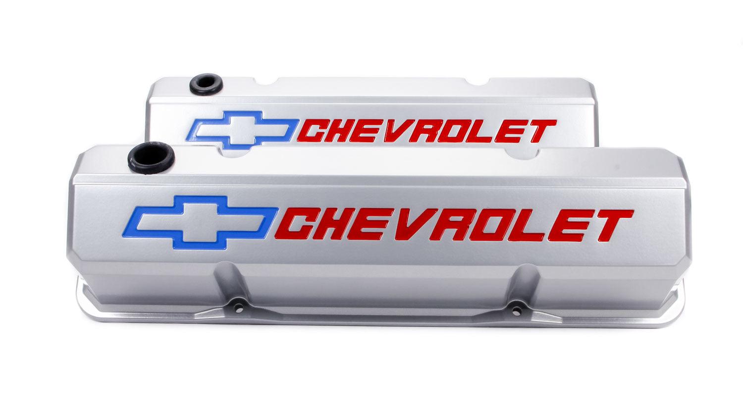 SBC Slant Edge Hi-Tech Gray V/C Tall Rec Logo - Burlile Performance Products