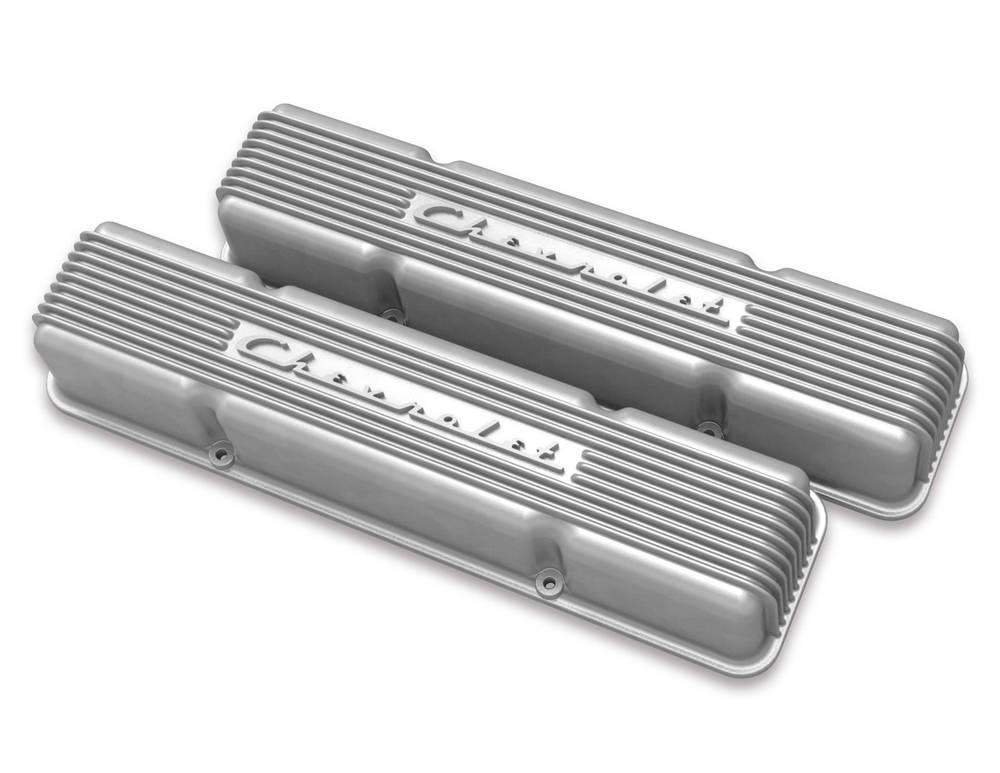 SBC Valve Covers Finned Vintage Series Natural - Burlile Performance Products
