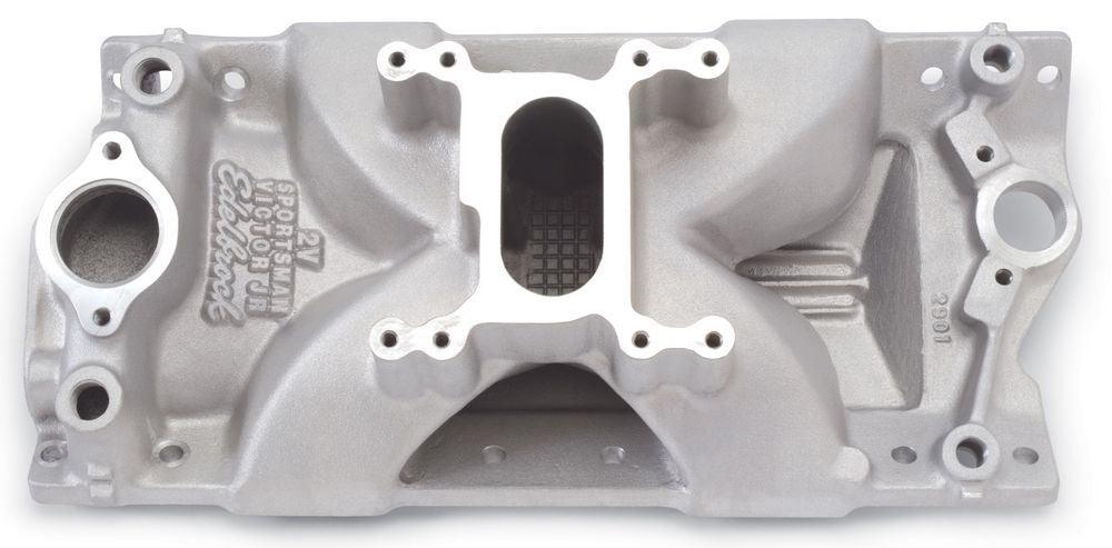 SBC Victor Jr. Sportsman Manifold - 2 Barrel - Burlile Performance Products