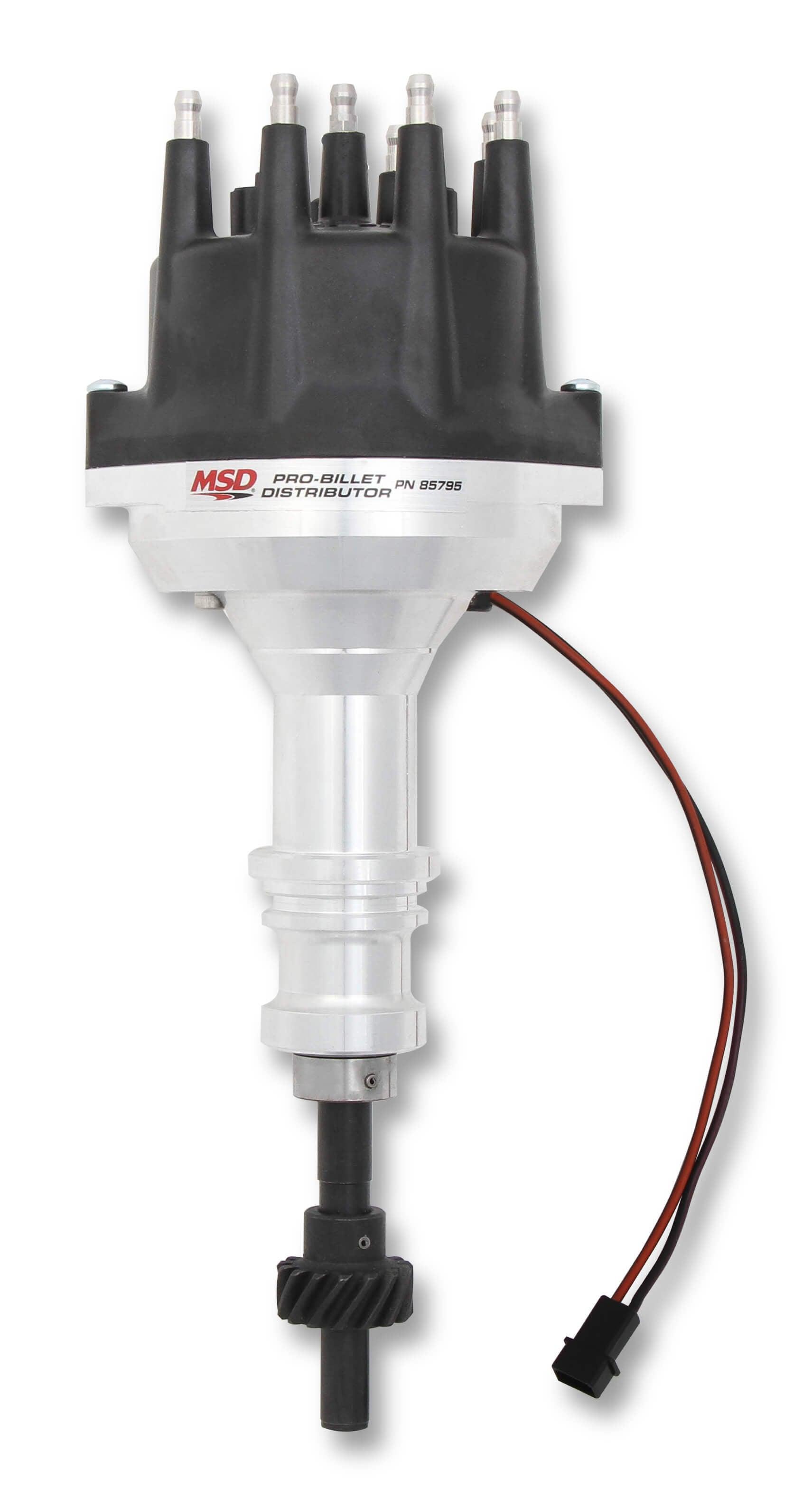 SBF 302 Distributor Pro-Billet w/Black Cap - Burlile Performance Products