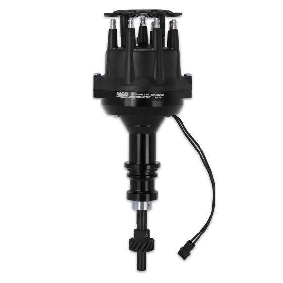 SBF 302 Pro Billet Distributor Black Finish - Burlile Performance Products