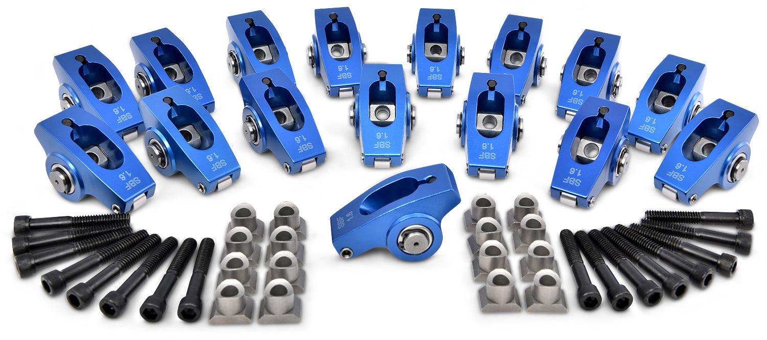 SBF Roller Rocker Arms 1.6 Ratio 5/16in Ped Mnt - Burlile Performance Products