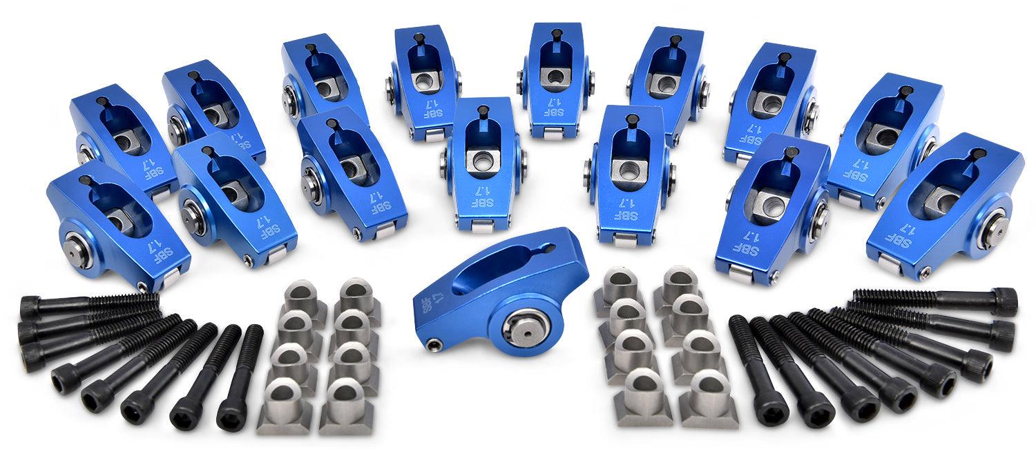 SBF Roller Rocker Arms 1.7 Ratio 5/16in Ped Mnt - Burlile Performance Products