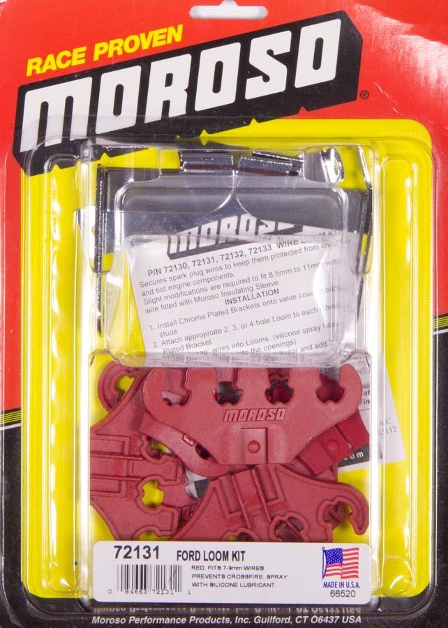 SBF Spark Plug Wire Loom Kit - Red - Burlile Performance Products