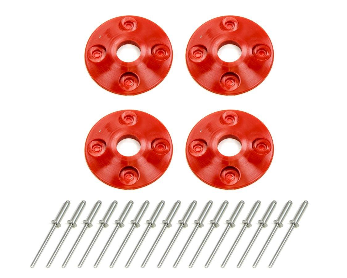 Scuff Plate Plastic 4pk Red - Burlile Performance Products