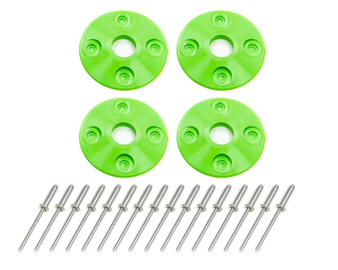 Scuff Plate Plastic 4pk Xtreme Green - Burlile Performance Products