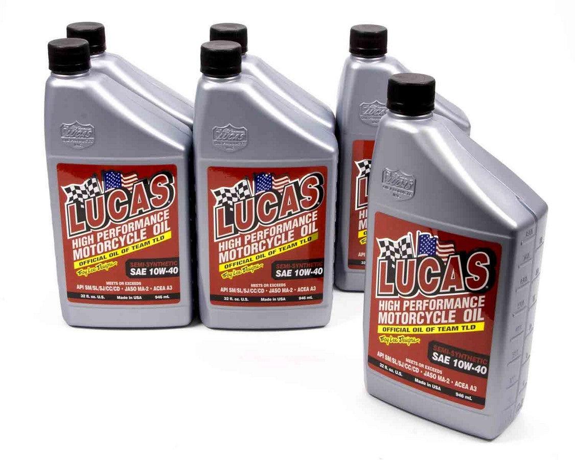 Semi-Syn 10w40 Motor- cycle Oil 6x1 Qt - Burlile Performance Products