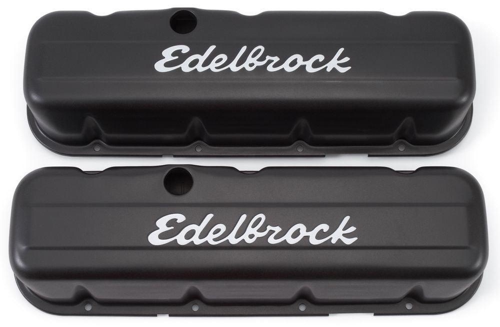 Signature Series Valve Covers - BBC Tall Black - Burlile Performance Products
