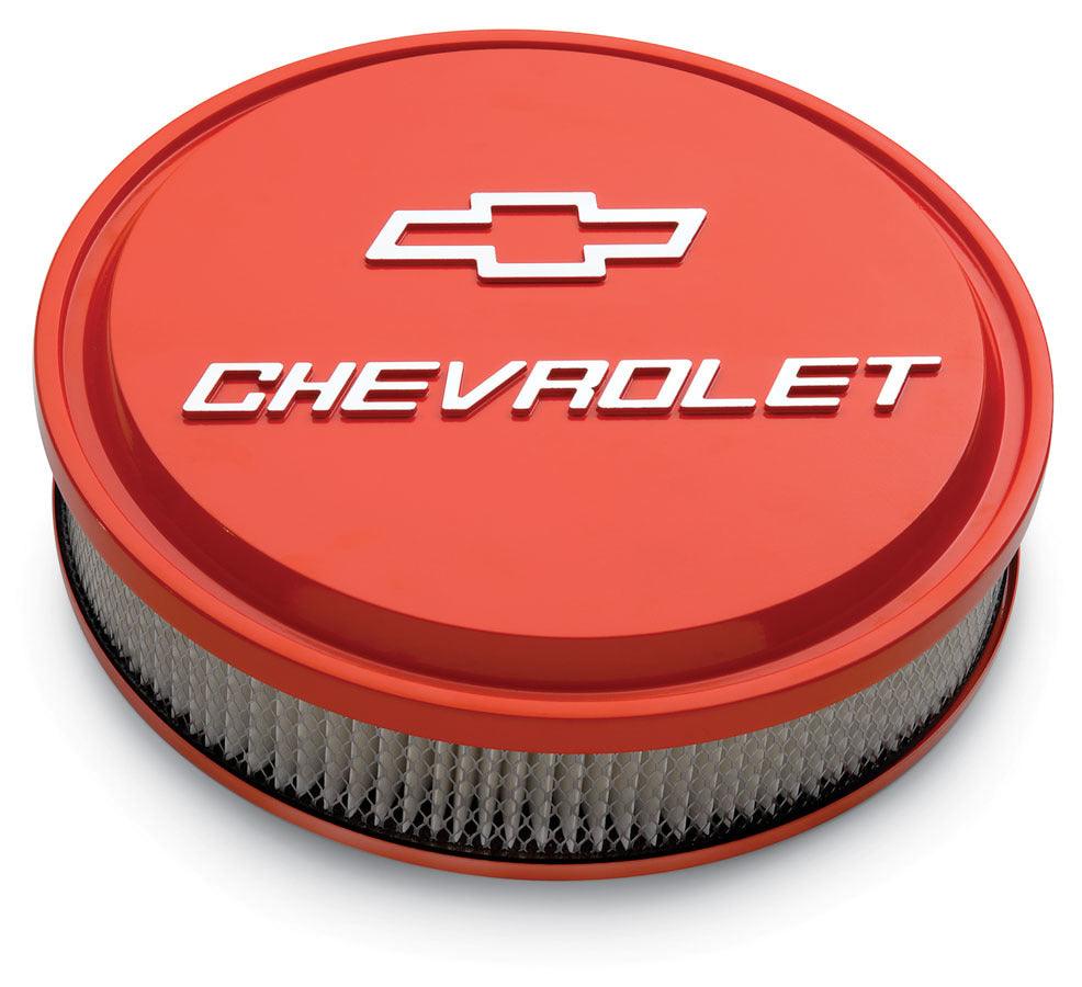 Slant Edge Bowtie Air Cleaner Chevy Orange - Burlile Performance Products
