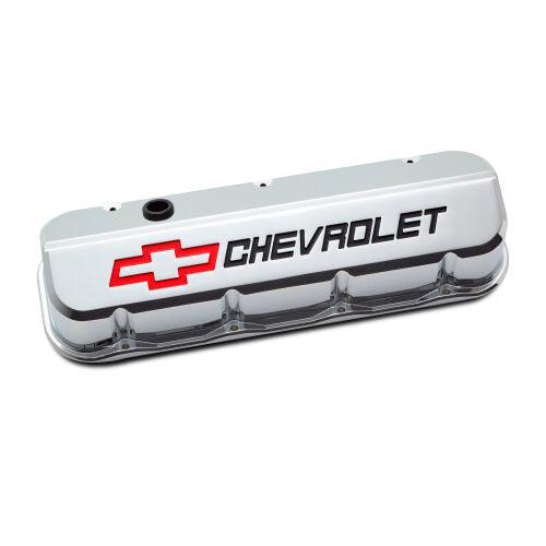 Slant Edge Valve Covers BBC Chrome - Burlile Performance Products