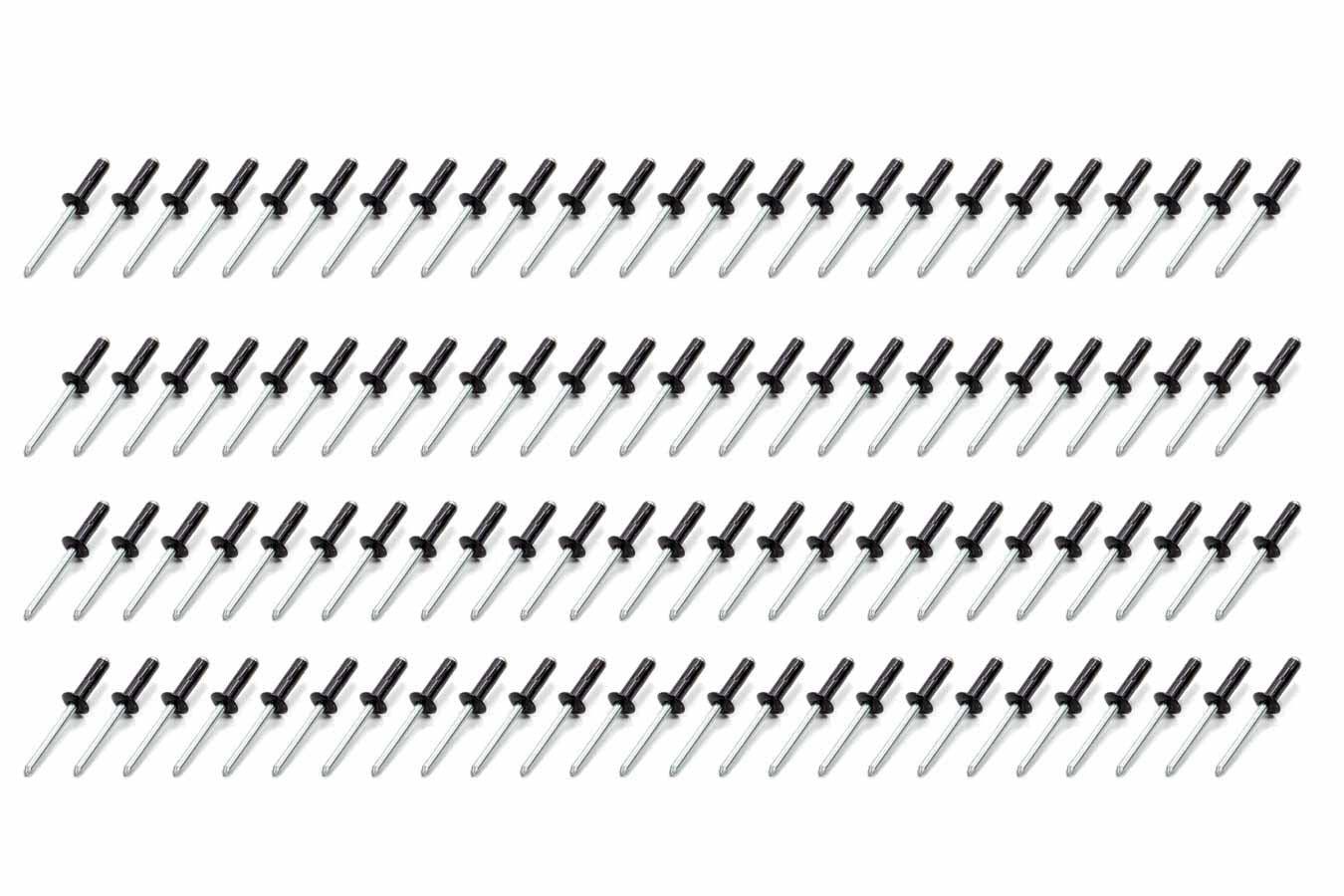 Sm Hd Rivet Black Multi -grip 100pk - Burlile Performance Products