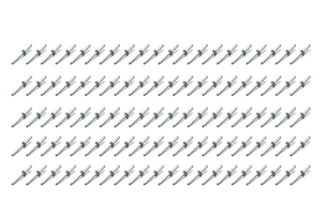 Sm Hd Rivet White Multi -grip 100pk - Burlile Performance Products