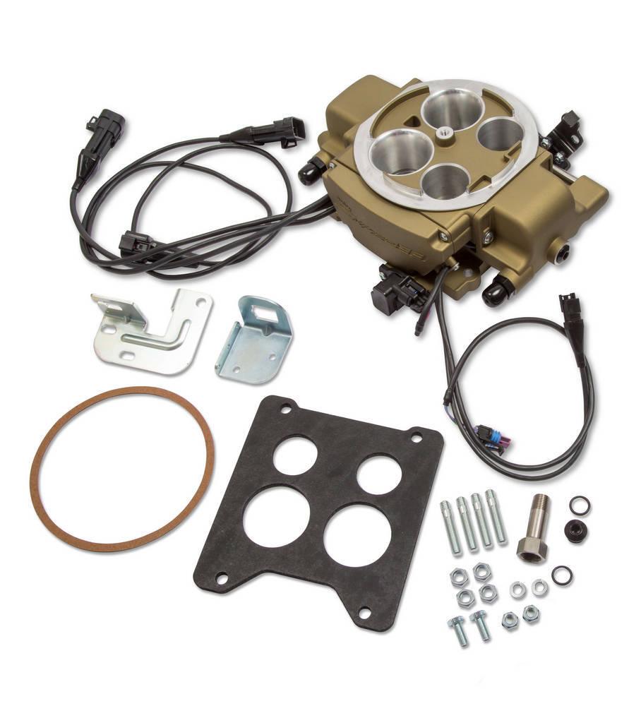 Sniper EFI Quadrajet Kit Gold Finish - Burlile Performance Products
