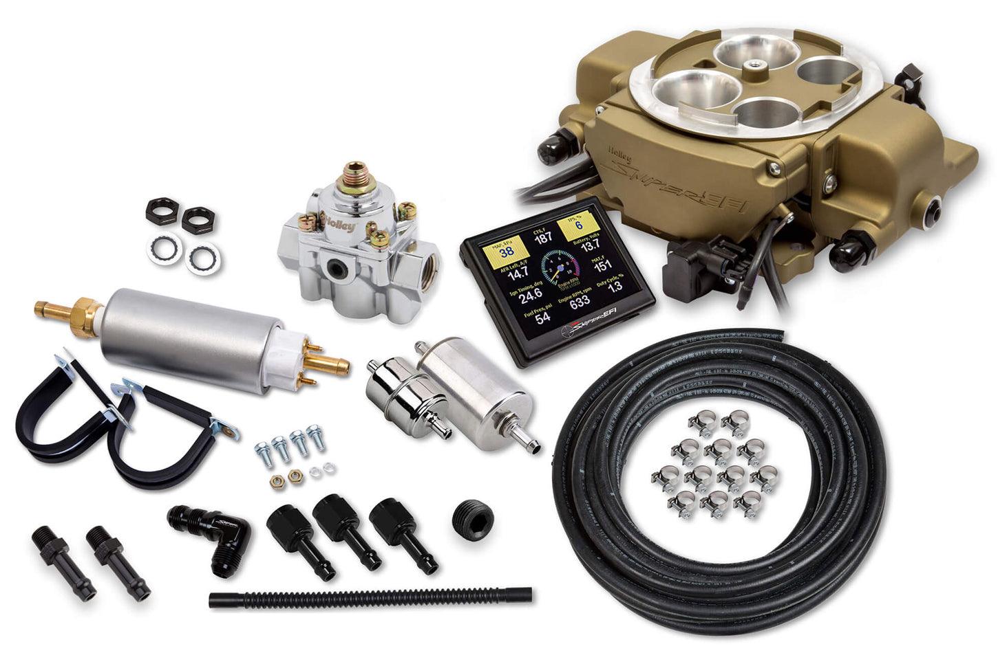 Sniper EFI Quadrajet Master Kit - Gold - Burlile Performance Products