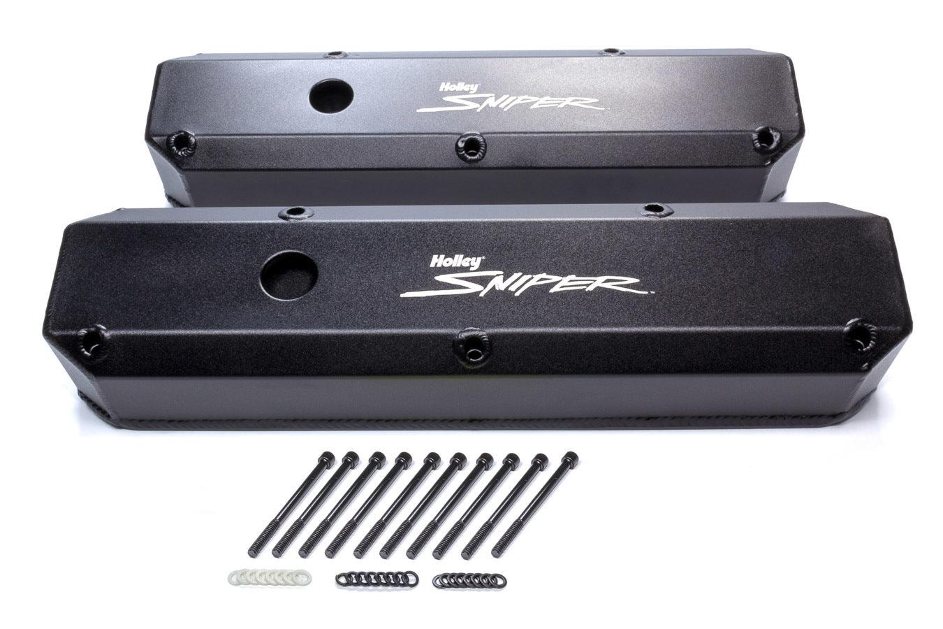Sniper Fabricated Valve Covers SBM Tall 64-91 - Burlile Performance Products