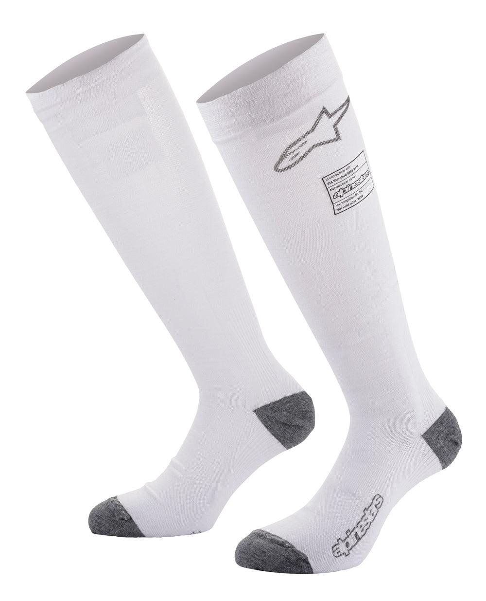 Socks ZX Evo V3 White Large - Burlile Performance Products