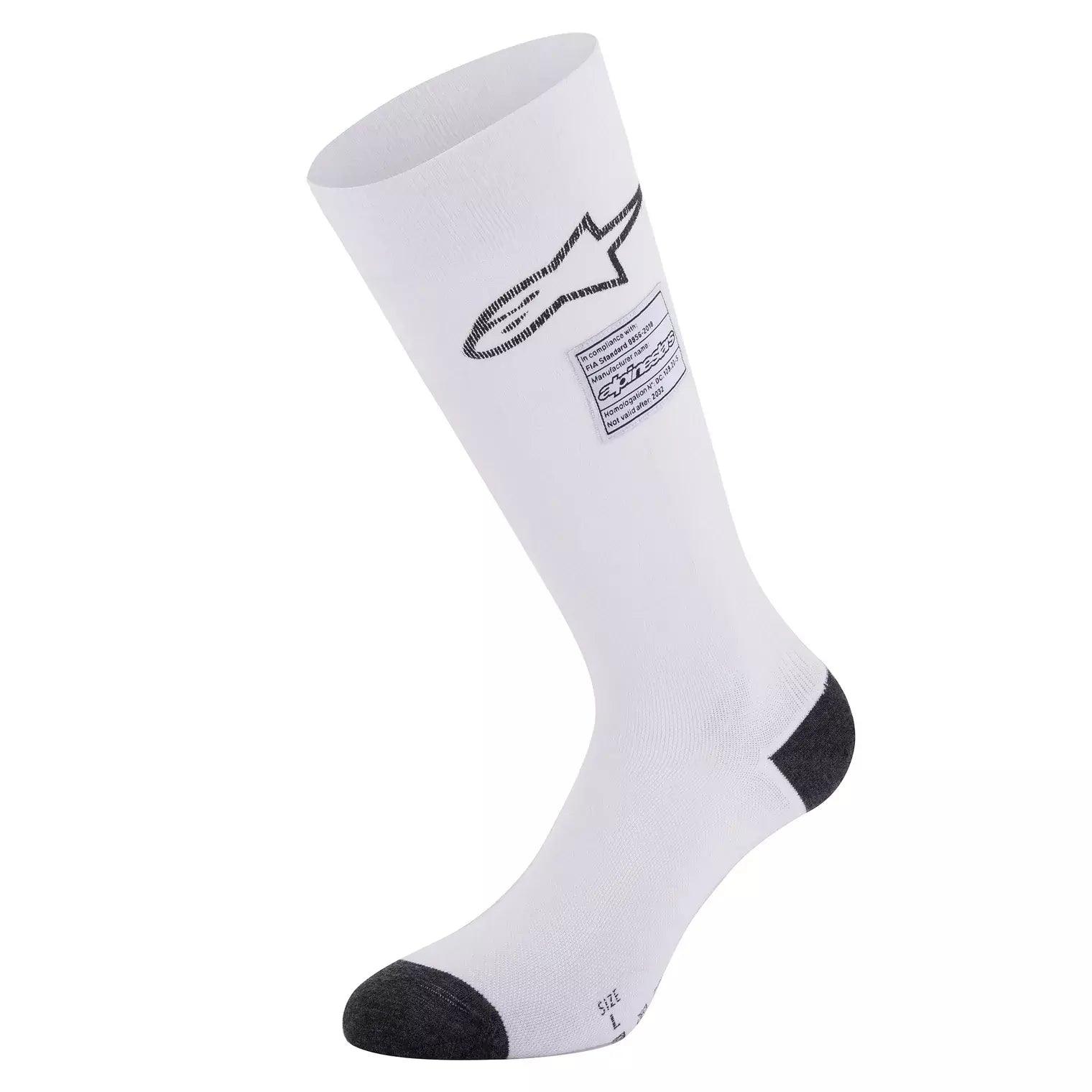 Socks ZX V4 White Small - Burlile Performance Products