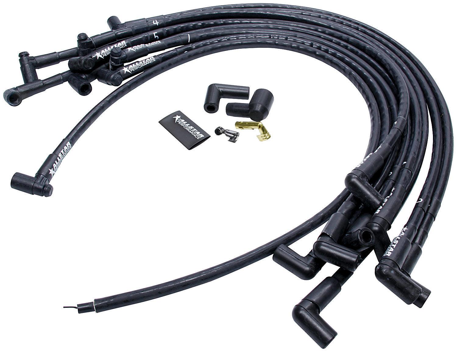 Spark Plug Race Wire Set Over V/C w/ Sleeving - Burlile Performance Products
