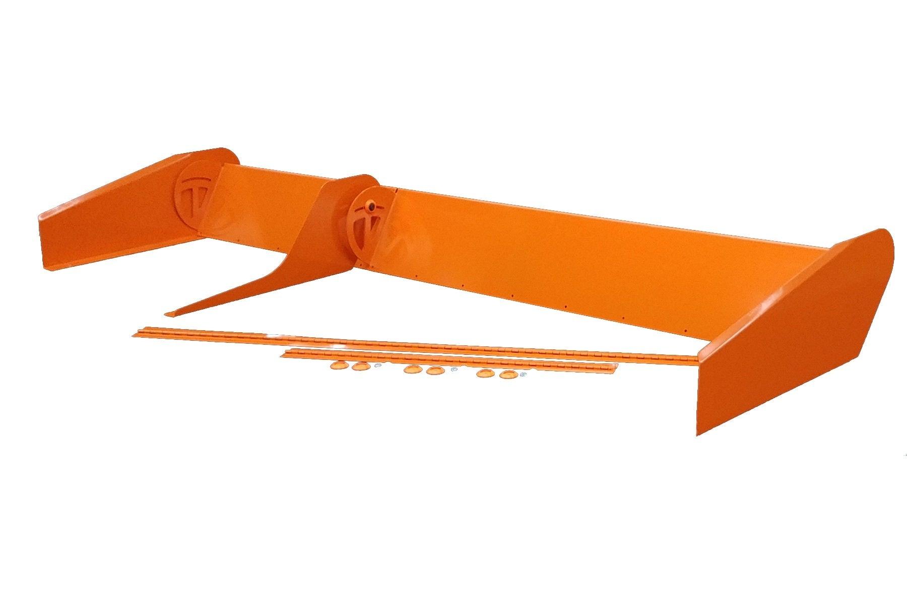 Spoiler 8in Tall x 72in Orange 2pc - Burlile Performance Products