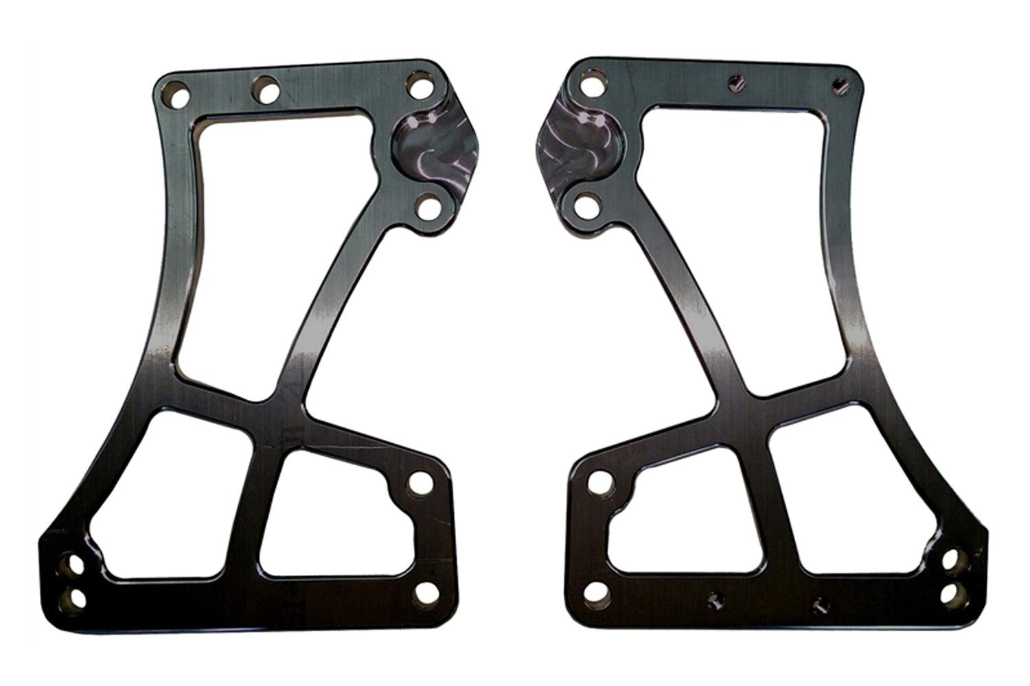 Sprint Car Front Motor Plate Two Piece Black - Burlile Performance Products