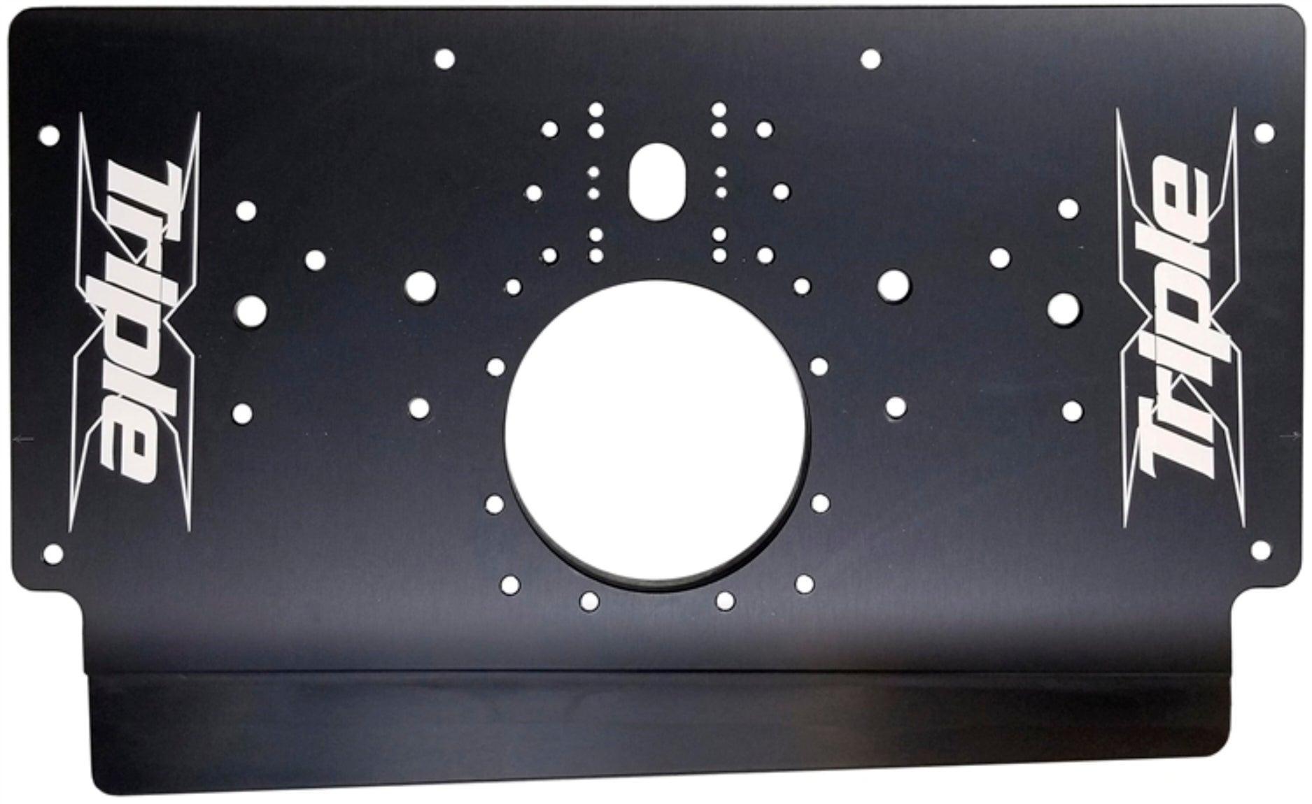 Sprint Car Rear Motor Plate Long Black - Burlile Performance Products