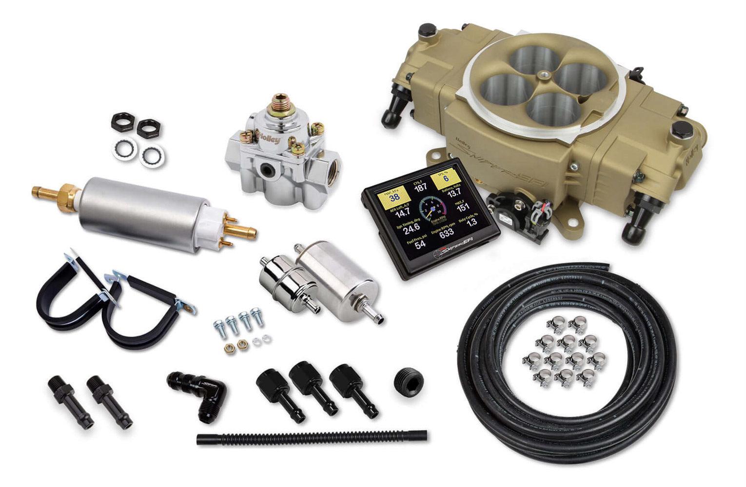 Stealth EFI 4150 Master Kit - Gold Finish - Burlile Performance Products