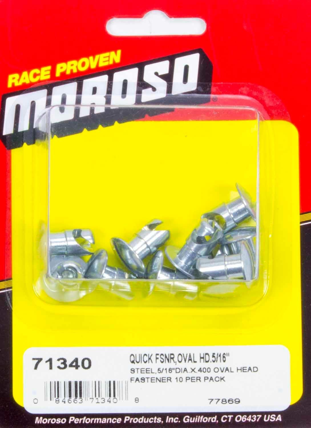 Steel Quick Fasteners- Oval Head-5/16in x .400i - Burlile Performance Products