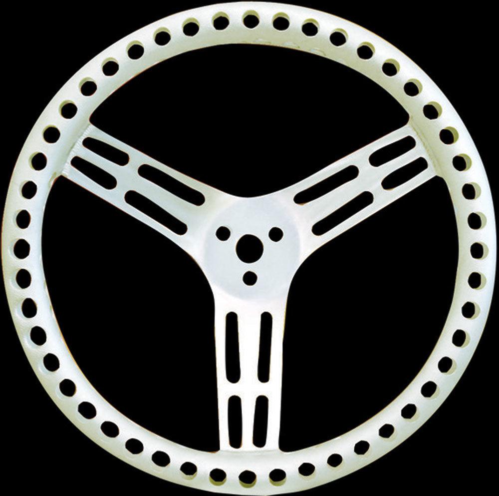Steering Wheel 14in Dished Drilled Natural - Burlile Performance Products