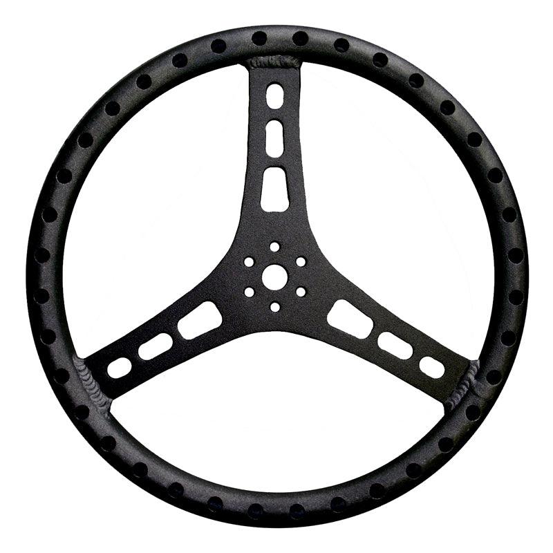 Steering Wheel 15in Dia 1-1/4in Tube Black - Burlile Performance Products
