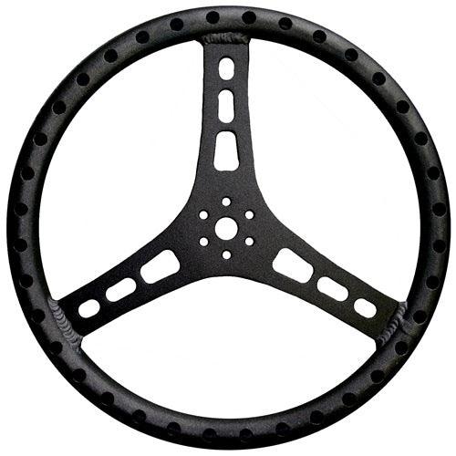 Steering Wheel 15in Dia 1-1/8in Tube Black - Burlile Performance Products
