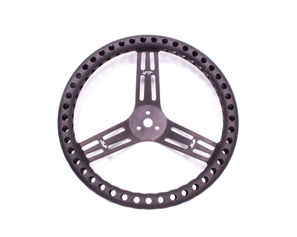 Streering Wheel 14in Dished Drilled Black - Burlile Performance Products