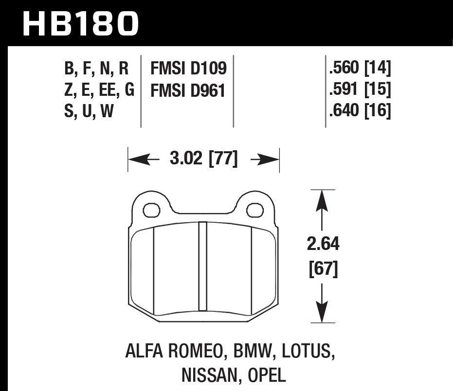 Street Brake Pads Rear WRX HPS 5.0 - Burlile Performance Products
