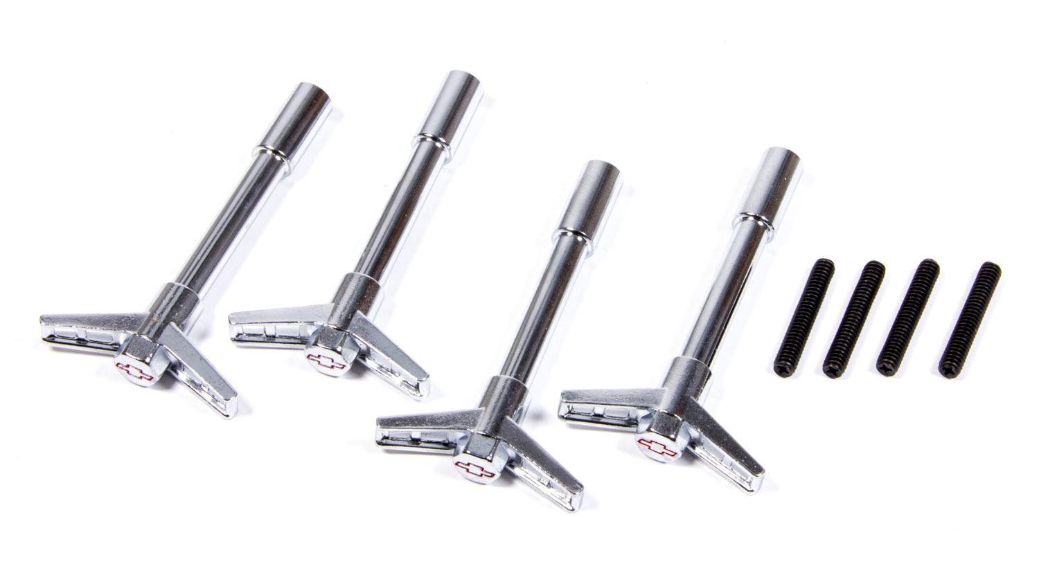 Street Chrome V/C Wing Nuts 4pcs - Burlile Performance Products