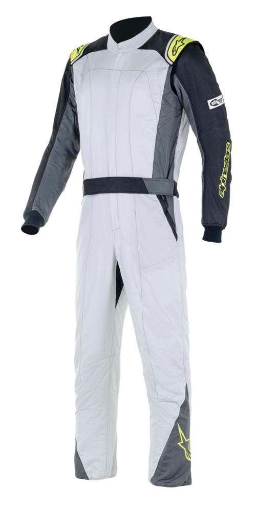 Suit Atom Silver Flu/Yel Medium - Burlile Performance Products