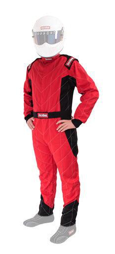 Suit Chevron Red Medium SFI-1 - Burlile Performance Products