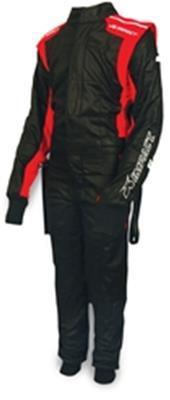 Suit D/L Mini Racer 1 pc Large Blk / Red - Burlile Performance Products